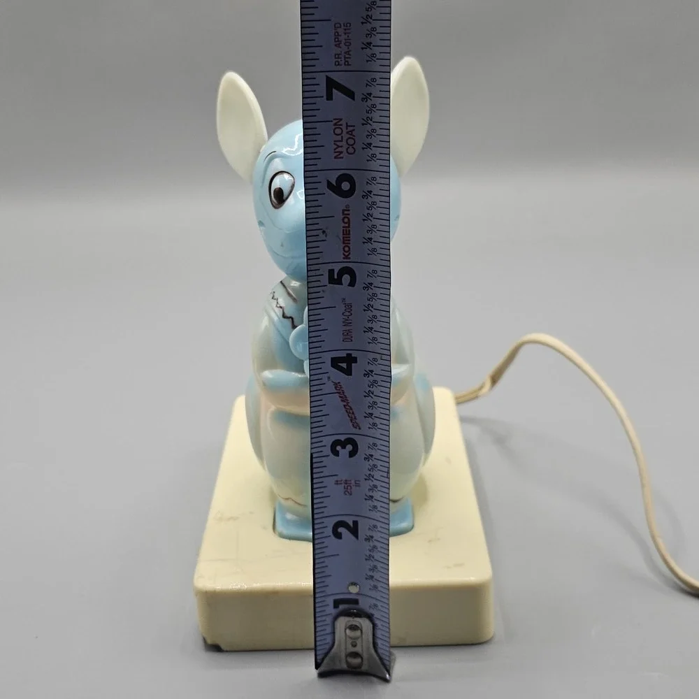 Vintage 50s Mouse Night Light Portable Lamp Made In USA Nursery Grandmacore‎